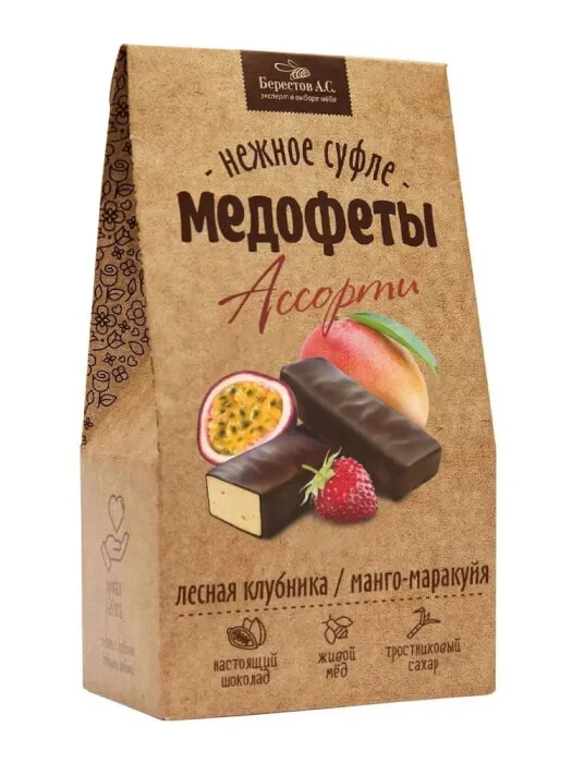  Берестов Медофеты Манго маракуйя и клубникой,150г    в Салехарде