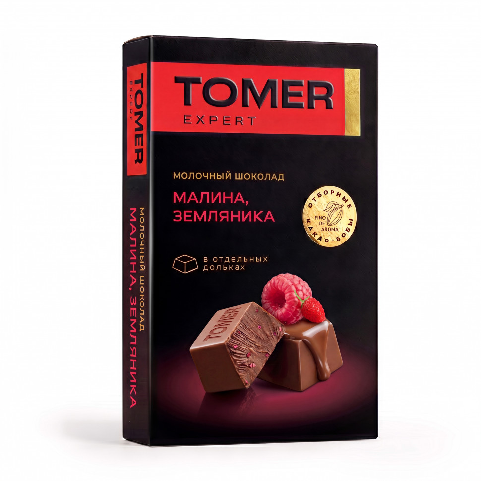  Фабрика Томер   Молочный шоколад Малина-Земляника, 90г  в Салехарде