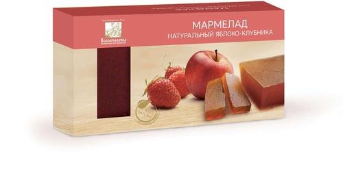  Мармелад пластовый 210г Яблоко-Клубника в Салехарде
