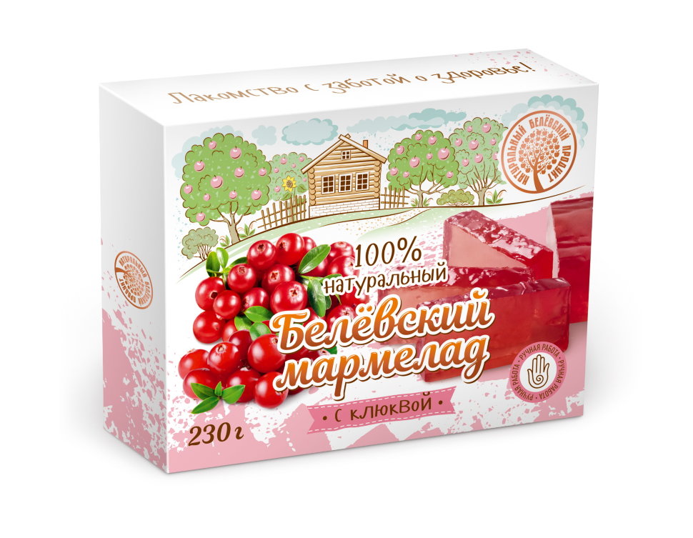  Мармелад белевский "Клюква" 230г в Салехарде